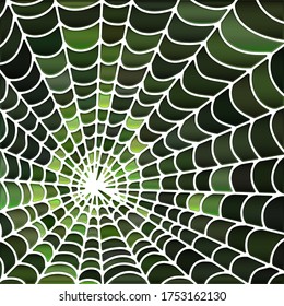 abstract vector stained-glass mosaic background - green and dark green