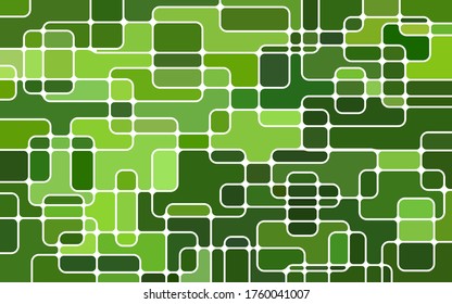 abstract vector stained-glass mosaic background - bright and dark green