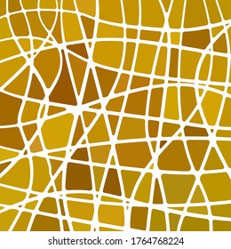 fondo abstracto de mosaico de vidrio teñido vectorial - marrón y amarillo