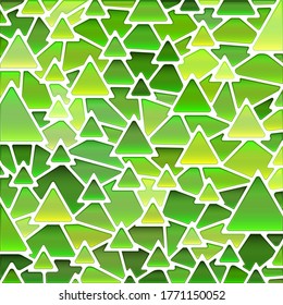 abstract vector stained-glass mosaic background - green and yellow