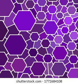 abstract vector stained-glass mosaic background - purple and violet