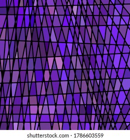 abstract vector stained-glass mosaic background - purple and violet