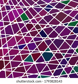 abstrakter Vektorgrafik-Mosaikhintergrund - violett und grün