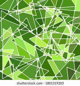 abstract vector stained-glass mosaic background - bright green