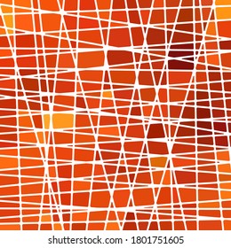 fondo abstracto de mosaico de vidrio teñido vectorial - rojo y naranja