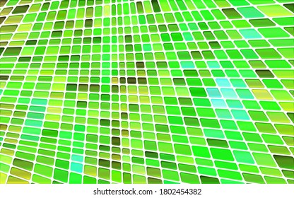 abstract vector stained-glass mosaic background - green and yellow
