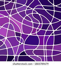 abstrakter, Vektorgrafik-Mosaik-Hintergrund - violett und violett