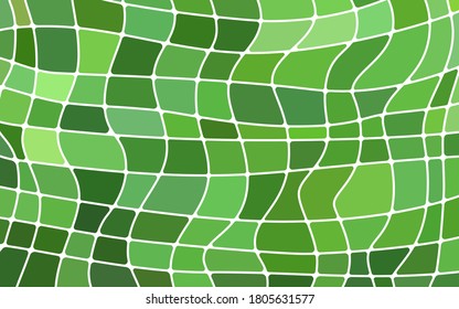 abstract vector stained-glass mosaic background - green and brown