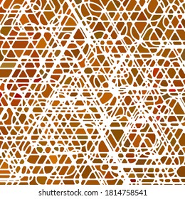 abstract vector stained-glass mosaic background - red and orange