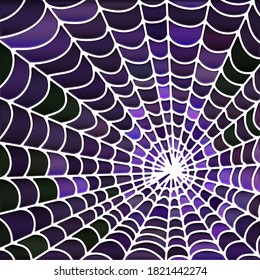 abstract vector stained-glass mosaic background - purple and violet
