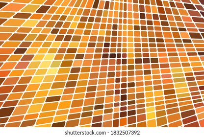 abstract vector stained-glass mosaic background - orange and brown