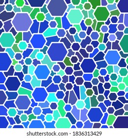 abstract vector stained-glass mosaic background - green and blue