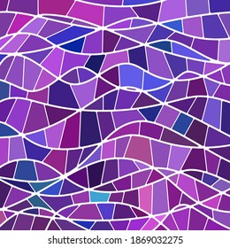 fondo abstracto de mosaico de vidrio teñido vectorial - púrpura y violeta