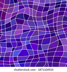 abstract vector stained-glass mosaic background - purple and violet