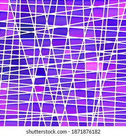 abstract vector stained-glass mosaic background - purple and violet