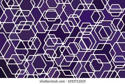 abstract vector stained-glass mosaic background - purple and violet