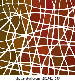 abstract vector stained-glass mosaic background - red and brown