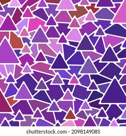 abstract vector stained-glass mosaic background - purple and violet triangles