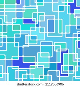 abstract vector stained-glass mosaic background - light blue