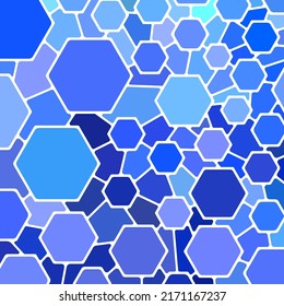 abstract vector stained-glass mosaic background - blue and violet