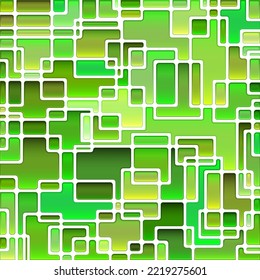 abstract vector stained-glass mosaic background - green and brown