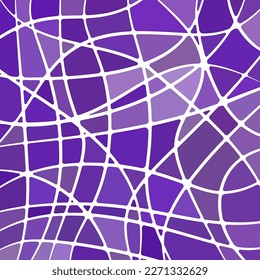 abstract vector stained-glass mosaic background - purple and violet