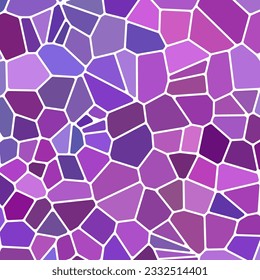 abstract vector stained-glass mosaic background - purple and violet