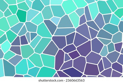 fondo abstracto de mosaico de vidrio teñido vectorial - azul y violeta