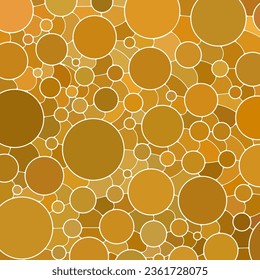 abstrakter Vektorgrafik-Mosaikhintergrund - orangefarbene Kreise