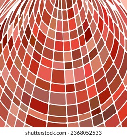 abstract vector stained-glass mosaic background - red and brown