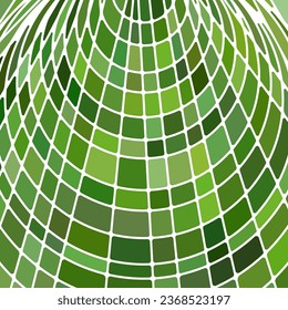 fondo abstracto de mosaico de vidrio teñido vectorial - verde y marrón
