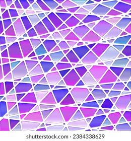 fondo abstracto de mosaico de vidrio teñido vectorial - púrpura y violeta