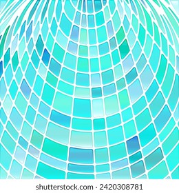 abstract vector stained-glass mosaic background - blue and violet