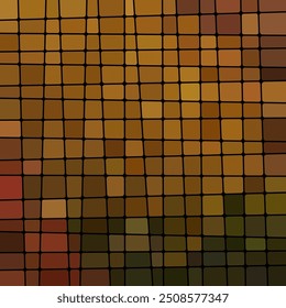 vetor abstrato manchado de vidro mosaico fundo - marrom