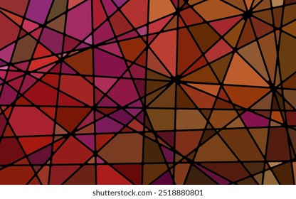 Fondo de mosaico de vidrio de Vector abstracto - rojo y marrón