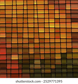 abstract vector stained-glass mosaic background - brown