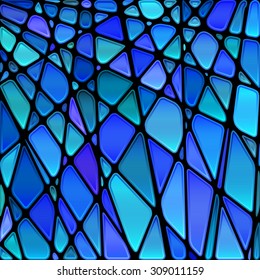 abstract vector stained-glass mosaic background