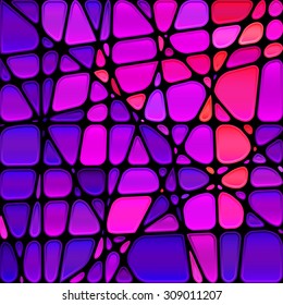 abstract vector stained-glass mosaic background
