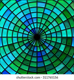 abstract vector stained-glass mosaic background