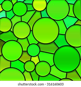 abstract vector stained-glass mosaic background