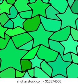 abstract vector stained-glass mosaic background