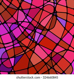 abstract vector stained-glass mosaic background