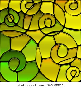abstract vector stained-glass mosaic background