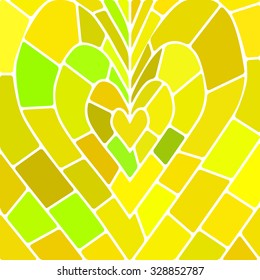 abstract vector stained-glass mosaic background