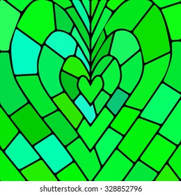 abstract vector stained-glass mosaic background