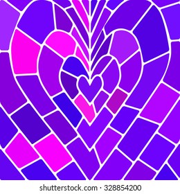 abstract vector stained-glass mosaic background