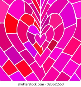 abstract vector stained-glass mosaic background