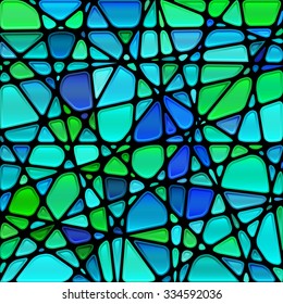 abstract vector stained-glass mosaic background