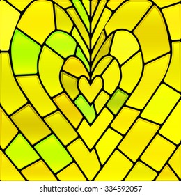 abstract vector stained-glass mosaic background