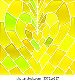 abstract vector stained-glass mosaic background